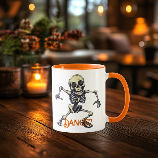 Dancing Skeleton Mok - Leuke Spooky Halloween Vibe