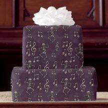 Dancing Skeleton Muzieknoten Halloween