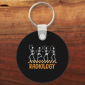 Dancing Skeleton Radiology Technician Xray Tech HA Sleutelhanger (Voorkant)