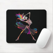 Dancing Skeleton Rainbow Llerina Halloween Muismat (Met muis)