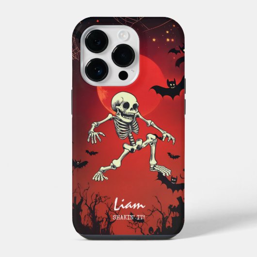 Dancing Skeleton - Spooky Fun Het hele jaar door iPhone Hoesje (Achterkant)