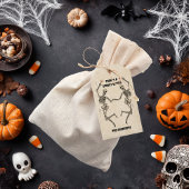 Dancing Skeleton Spooky Gothic Halloween Cadeaulabel