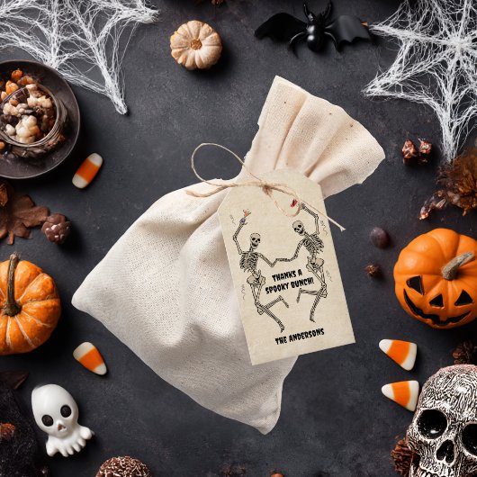  Dancing Skeleton Spooky Gothic Halloween Cadeaulabel
