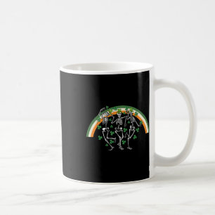 Dancing Skeleton St Paddy's Day Ierse bier drinken Koffiemok