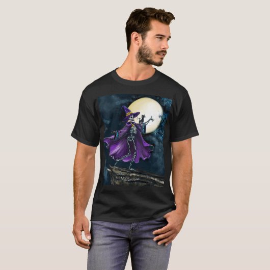 Dancing Skeleton  T-shirt (Voorkant volledig)