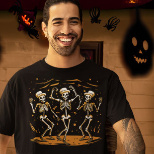 Dancing Skeleton Trio Vaudeville Act T-shirt