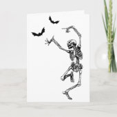 Dancing Skeleton Verjaardag Kaart (Voorkant)