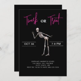 Dancing Skeleton Volwassen Meisjes Halloween Party Kaart