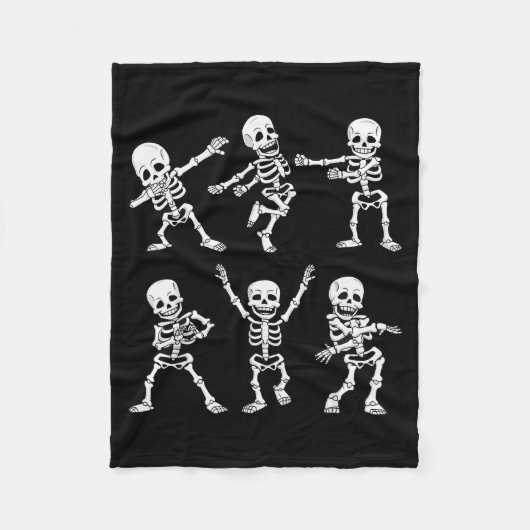 Dancing Skeletons Dance Challenge Boys Girl Kids H Fleece Deken (Voorkant)