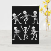 Dancing Skeletons Dance Challenge Boys Girl Kids H Kaart (Gele Bloem)