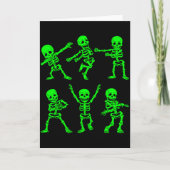 Dancing Skeletons Dance Challenge Girl Boys Kids H Kaart (Voorkant)