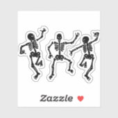 Dancing Skeletons design Sticker (Vel)