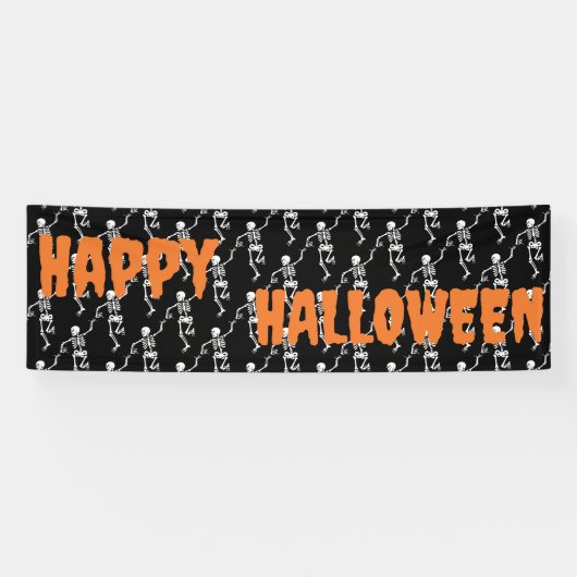 Dancing Skeletons Halloween Banner - Party Decor! (Horizontaal)