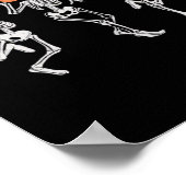 Dancing Skeletons - Halloween Dance Party Poster (Hoek)