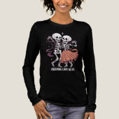 Dancing Skeletons Halloween T-shirt voor vrouwen (Voorkant)