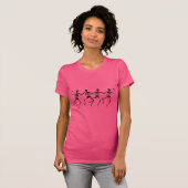 Dancing Skeletons. MB. T-shirt (Voorkant volledig)