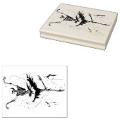 Dancing Skeletons Rubber Stamp Rubberstempel (Gestempeld)