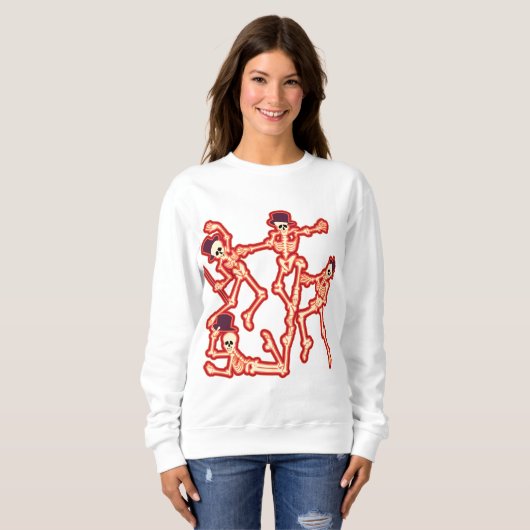 Dancing Skeletons Sweatshirt (Voorkant volledig)
