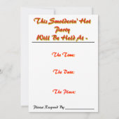 Dancing Snowman Kerstuitnodiging Kaart (Achterkant)