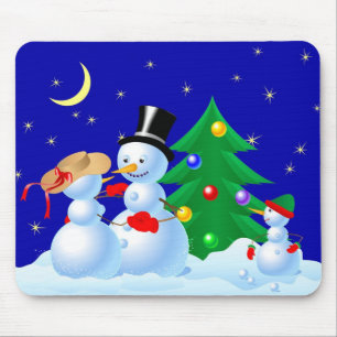 Dancing Snowmen Muismat
