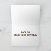 DANCING SQUIRREL BEROEMD GEMAAKT DOOR U ROCK HAPPY KAART (Binnen)