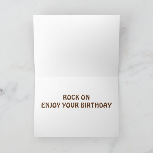 DANCING SQUIRREL BEROEMD GEMAAKT DOOR U ROCK HAPPY KAART (Binnen)