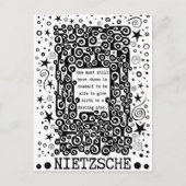 Dancing STAR quote van Nietzsche Briefkaart (Voorkant)