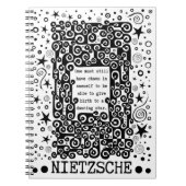 Dancing STAR quote van Nietzsche Notitieboek (Voorkant)