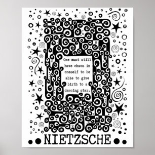 Dancing STAR quote van Nietzsche Poster