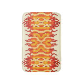 Dancing Sunburst Pop van kleur Abstracte kunst Badmat (Voorkant Verticaal)