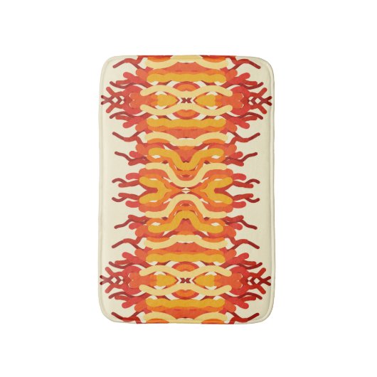 Dancing Sunburst Pop van kleur Abstracte kunst Badmat (Voorkant Verticaal)