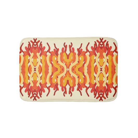 Dancing Sunburst Pop van kleur Abstracte kunst Badmat (Voorkant)