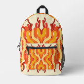 Dancing Sunburst Pop van kleur Abstracte kunst Bedrukte Rugzak (Voorkant)