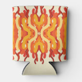 Dancing Sunburst Pop van kleur Abstracte kunst Blikjeskoeler (Voorkant)