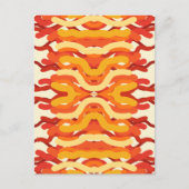 Dancing Sunburst Pop van kleur Abstracte kunst Briefkaart (Voorkant)