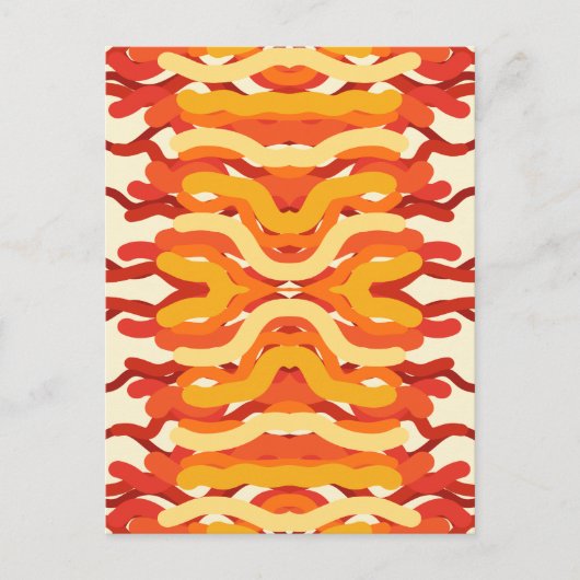 Dancing Sunburst Pop van kleur Abstracte kunst Briefkaart (Voorkant)