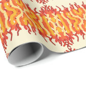 Dancing Sunburst Pop van kleur Abstracte kunst Cadeaupapier (Rol Hoek)