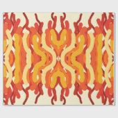 Dancing Sunburst Pop van kleur Abstracte kunst Cadeaupapier (Vlak)