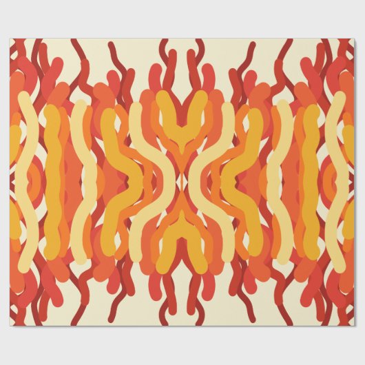 Dancing Sunburst Pop van kleur Abstracte kunst Cadeaupapier (Vlak)