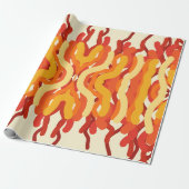 Dancing Sunburst Pop van kleur Abstracte kunst Cadeaupapier (Uitgerold)