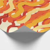 Dancing Sunburst Pop van kleur Abstracte kunst Cadeaupapier (Hoek)