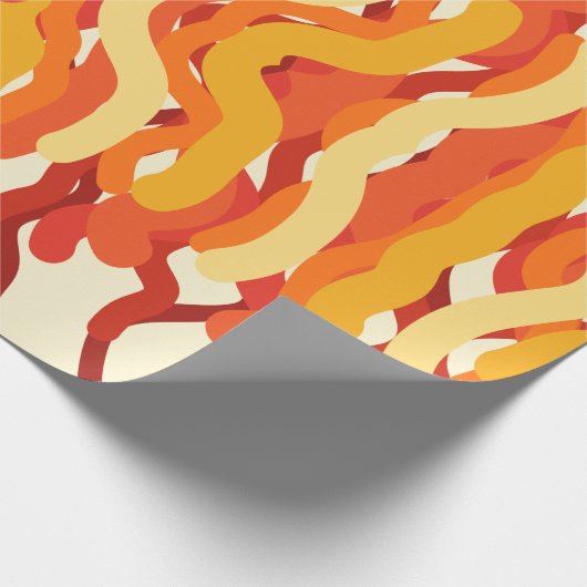 Dancing Sunburst Pop van kleur Abstracte kunst Cadeaupapier (Hoek)