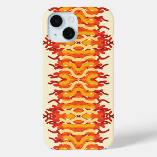 Dancing Sunburst Pop van kleur Abstracte kunst iPhone 15 Case