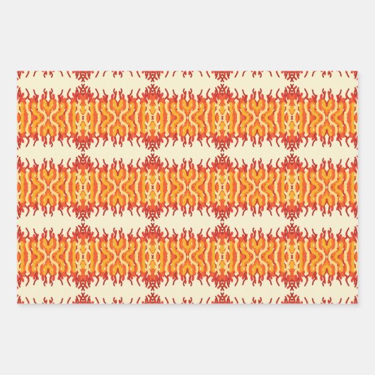 Dancing Sunburst Pop van kleur Abstracte kunst Inpakpapier Vel (Voorkant 3)