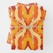 Dancing Sunburst Pop van kleur Abstracte kunst Inpakpapier Vel (In situ)