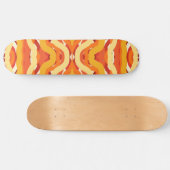 Dancing Sunburst Pop van kleur Abstracte kunst Persoonlijk Skateboard (Horizontaal)