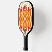 Dancing Sunburst Pop van kleur Abstracte kunst Pickleball Paddle (Links)