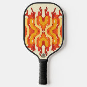 Dancing Sunburst Pop van kleur Abstracte kunst Pickleball Paddle (Achterkant)