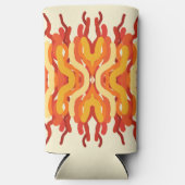 Dancing Sunburst Pop van kleur Abstracte kunst Seltzer Blikjeskoeler (Voorkant)