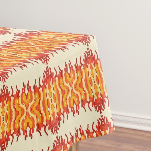 Dancing Sunburst Pop van kleur Abstracte kunst Tafelkleed (Voorbeeld)